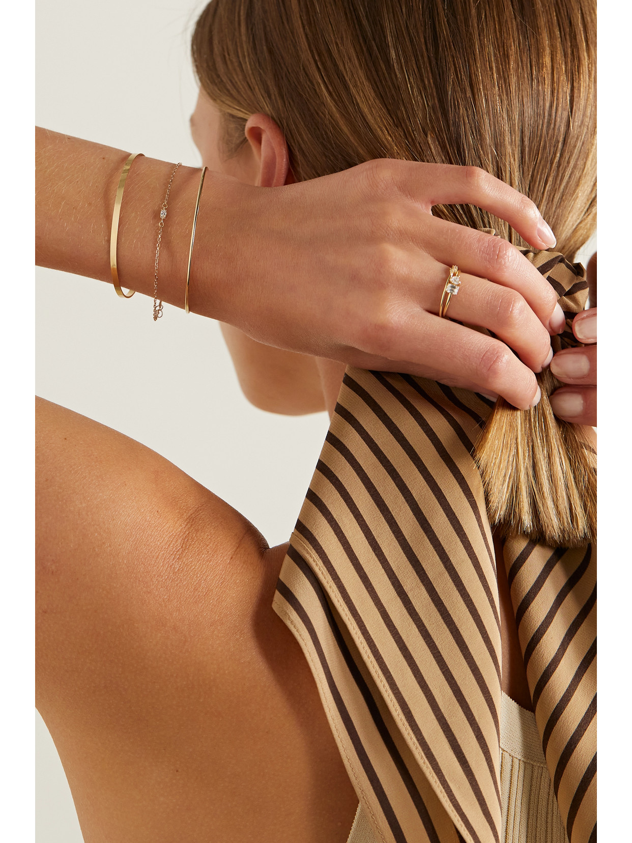Stone And Strand 14-karat Gold Laboratory-grown Diamond Bracelet In Gold