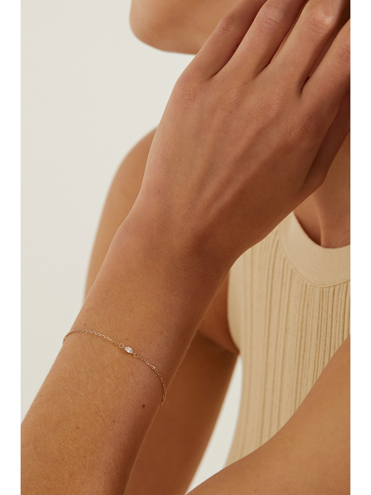 Stone And Strand 14-karat Gold Laboratory-grown Diamond Bracelet In Gold