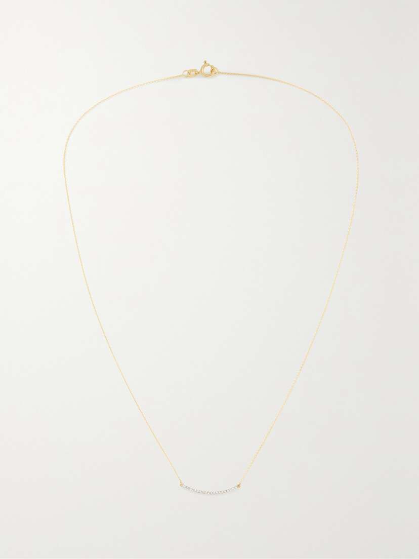 STONE AND STRAND 10-karat Gold Diamond Necklace