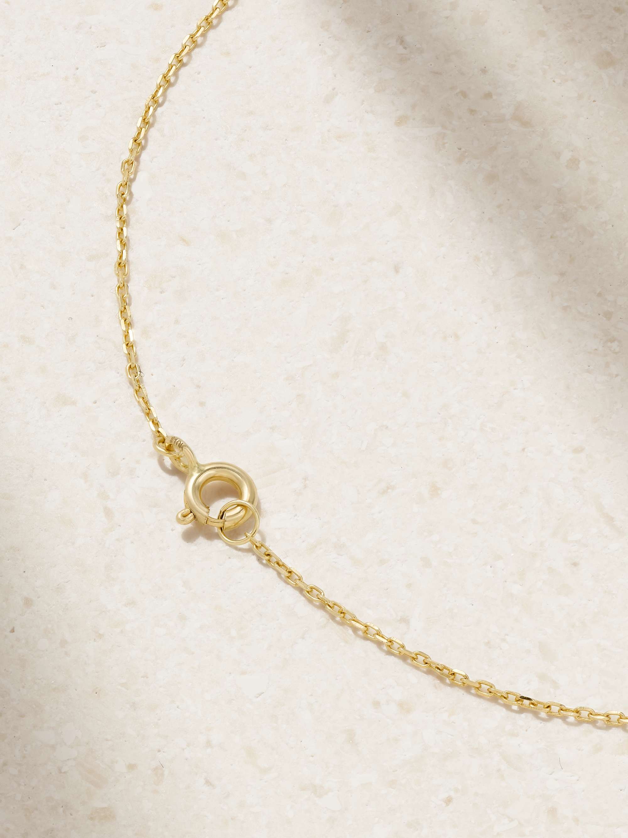 STONE AND STRAND عقد من الذهب 10 قيراط والألماس