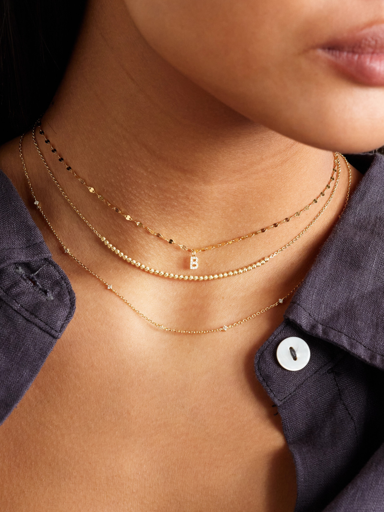 Shop Stone And Strand 10-karat Gold Diamond Necklace