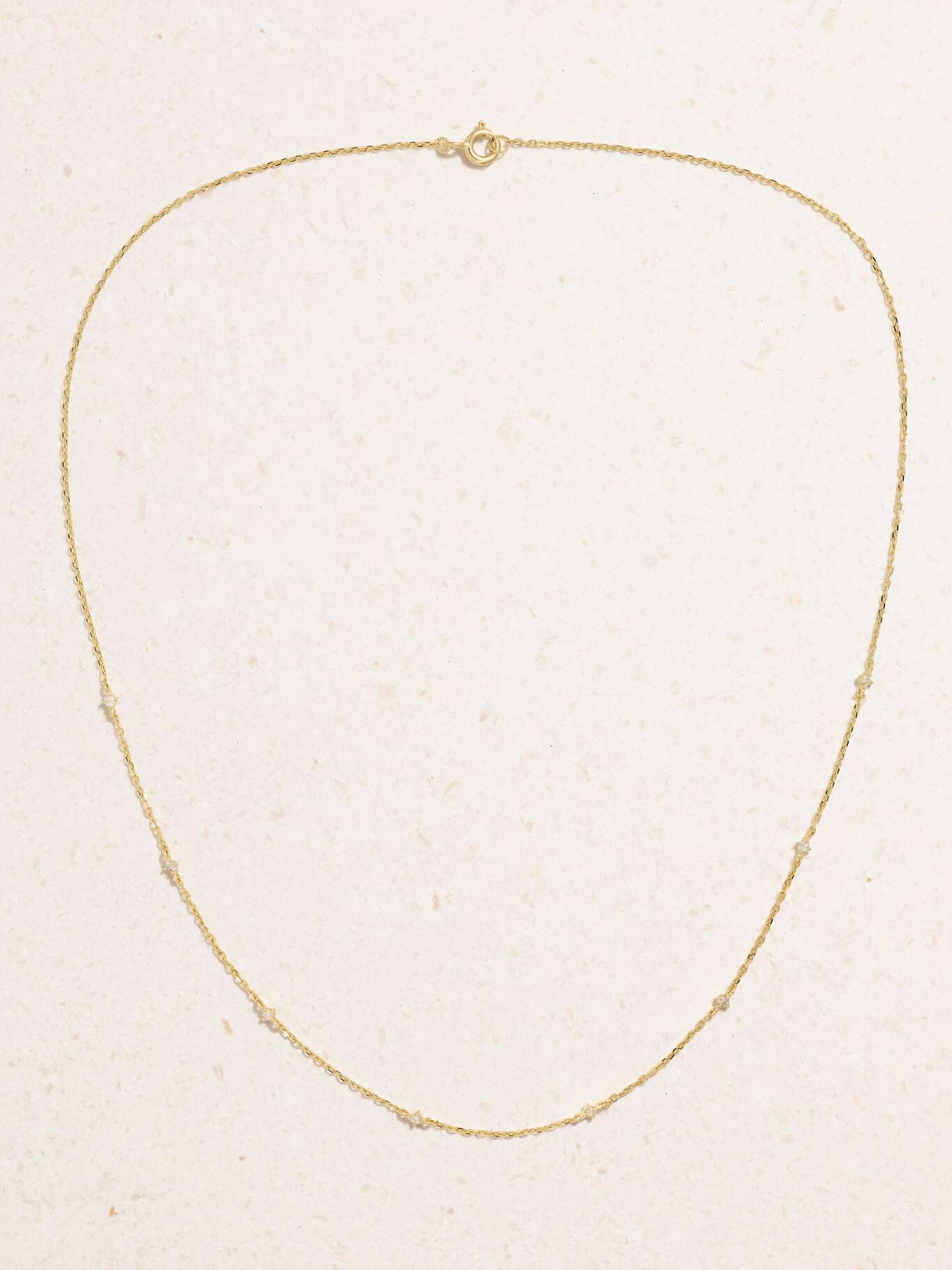 STONE AND STRAND 10karat gold diamond necklace NETAPORTER