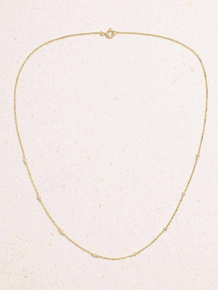STONE AND STRAND 10-karat Gold Diamond Necklace