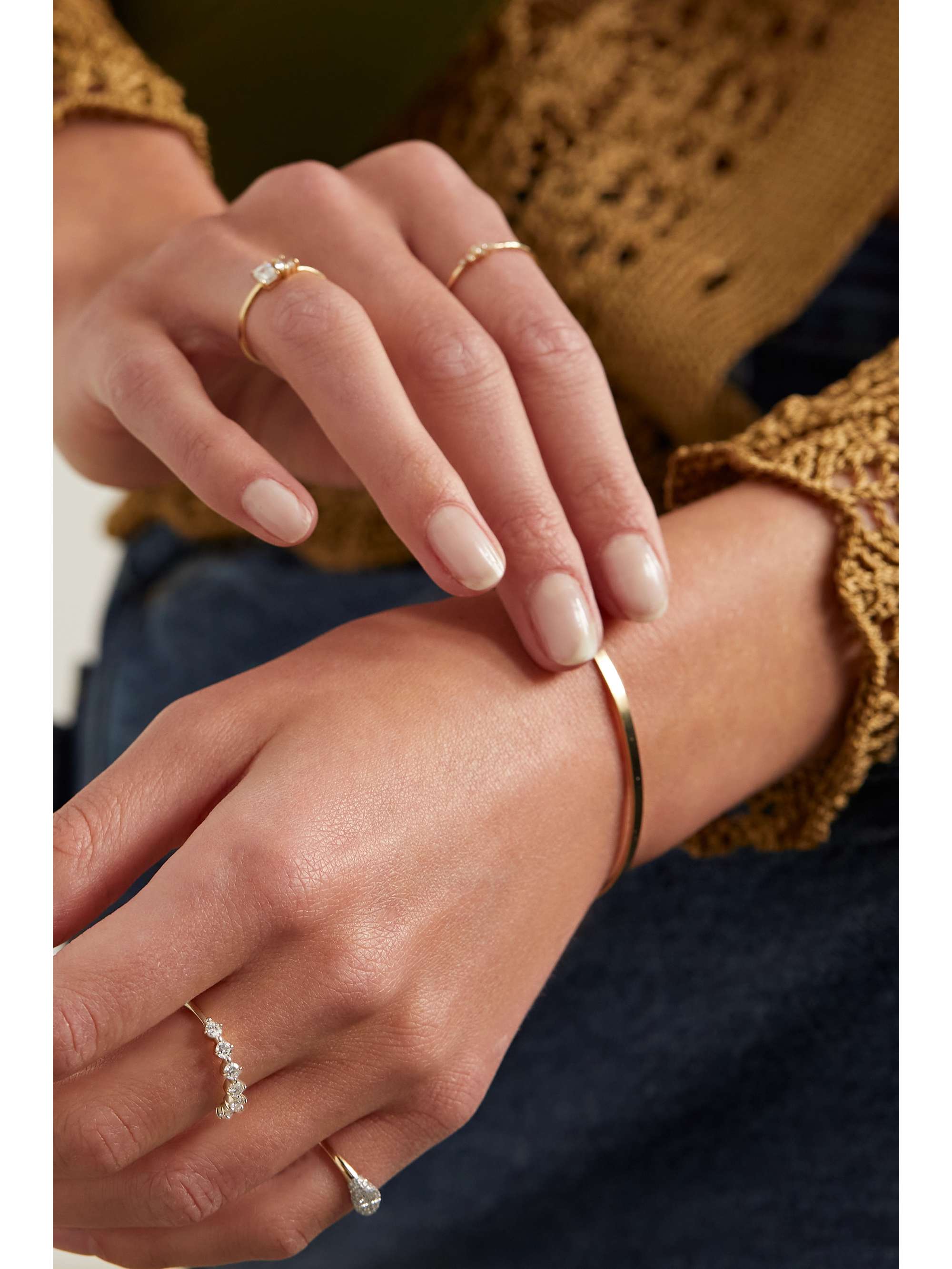 STONE AND STRAND Bold Bright Lights 14karat gold laboratorygrown