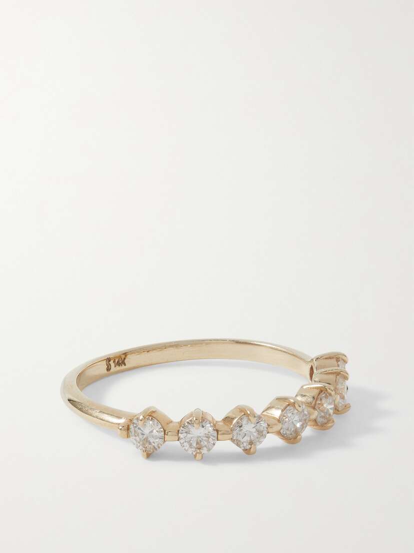 STONE AND STRAND Bold Bright Lights 14-karat  Laboratory-grown Diamond Ring