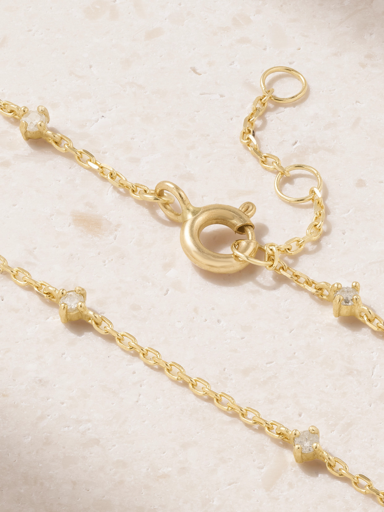 Stone And Strand 10-karat Gold Diamond Bracelet In Gold