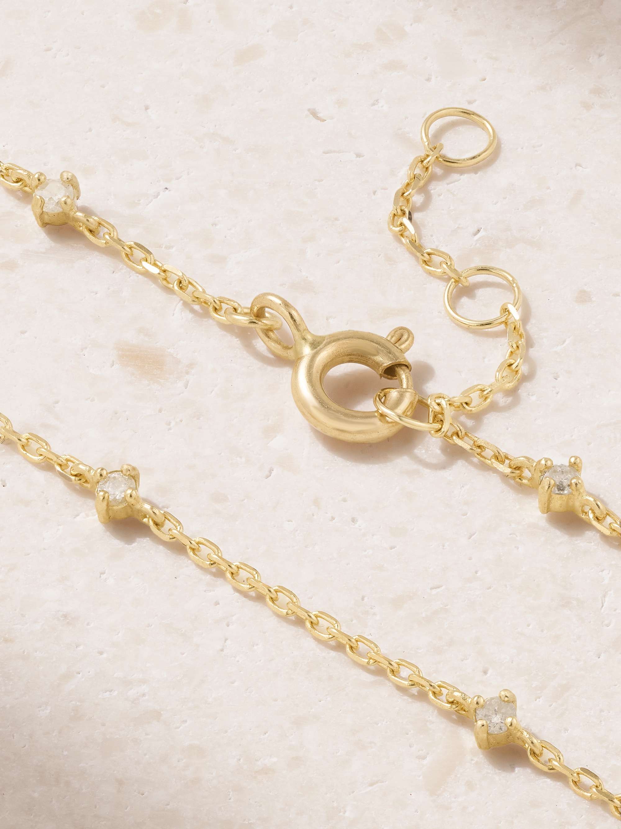 STONE AND STRAND 10-karat gold diamond bracelet