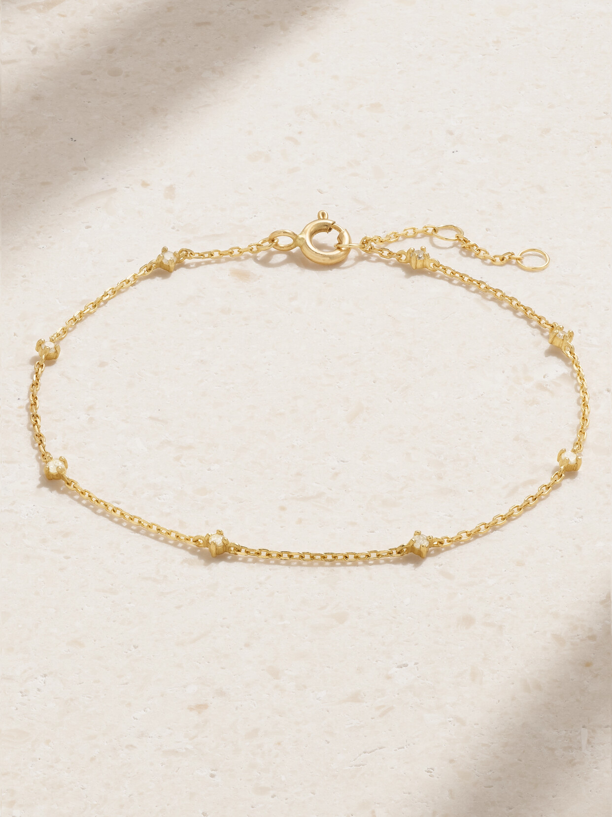 Stone And Strand 10-karat Gold Diamond Bracelet