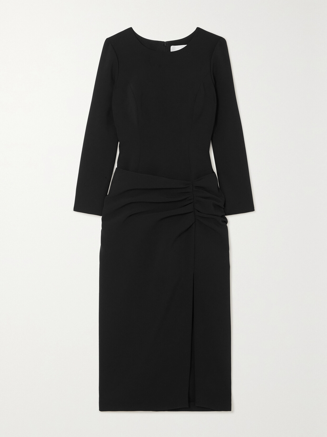 Carolina Herrera Gathered Crepe Midi Dress