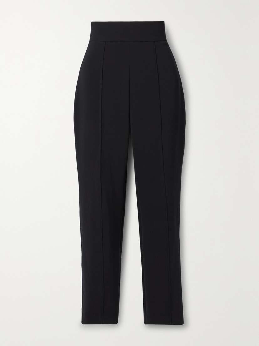 Carolina Herrera Cropped Stretch-crepe Straight-leg Pants