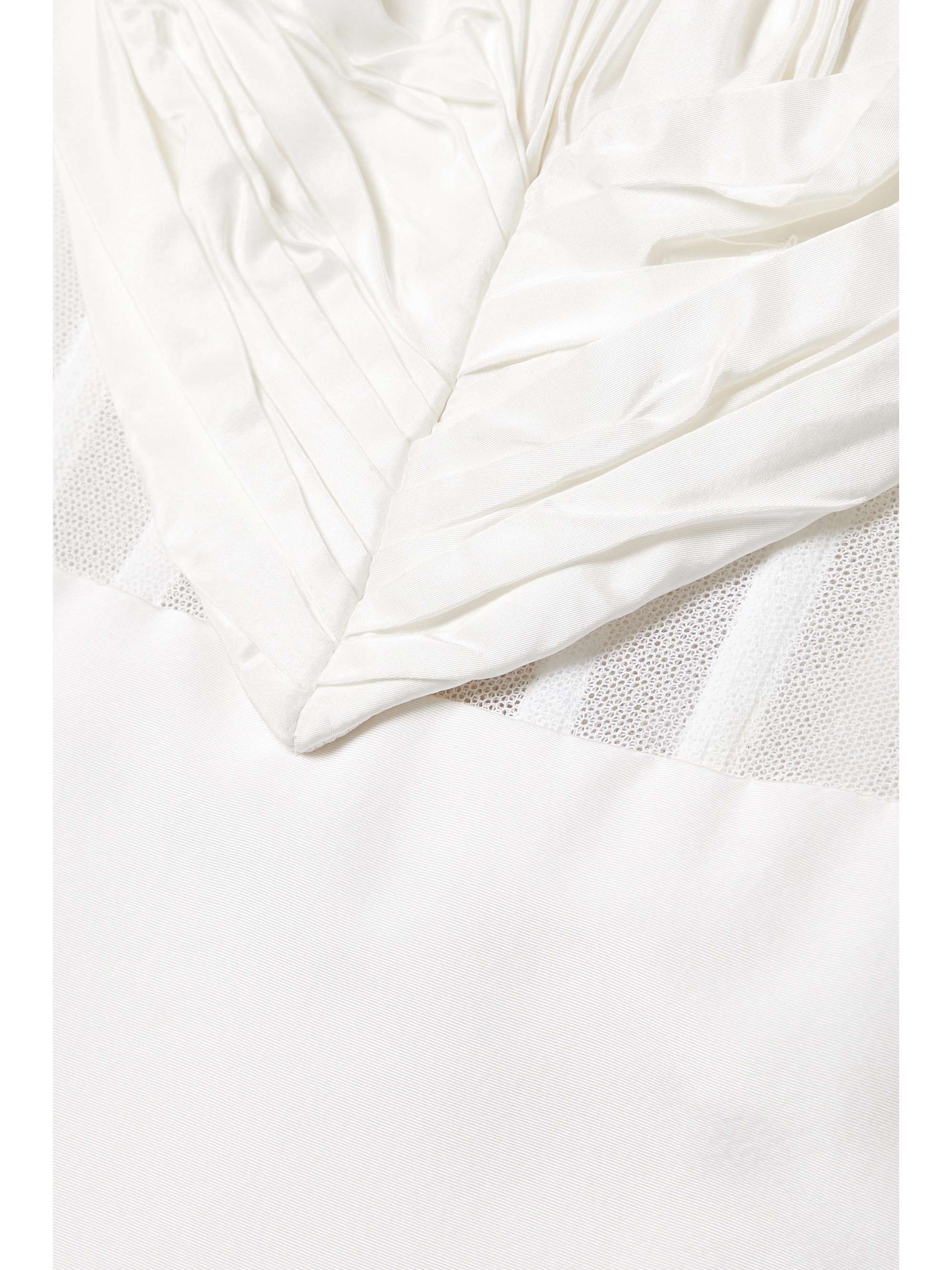 CAROLINA HERRERA Strapless silk-faille and tulle mini dress