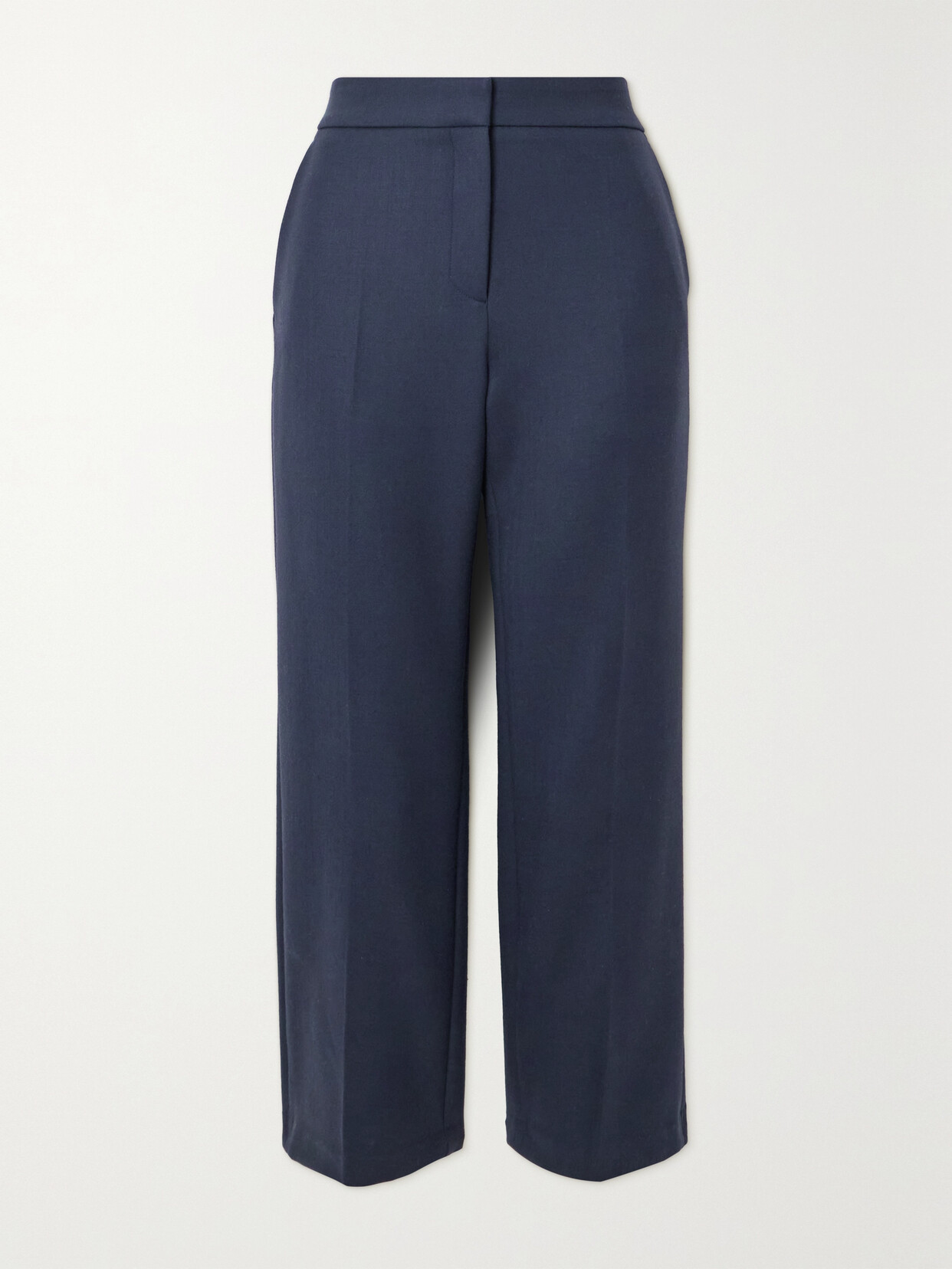 Brandon Maxwell - Cropped Wool-blend Pants - Blue