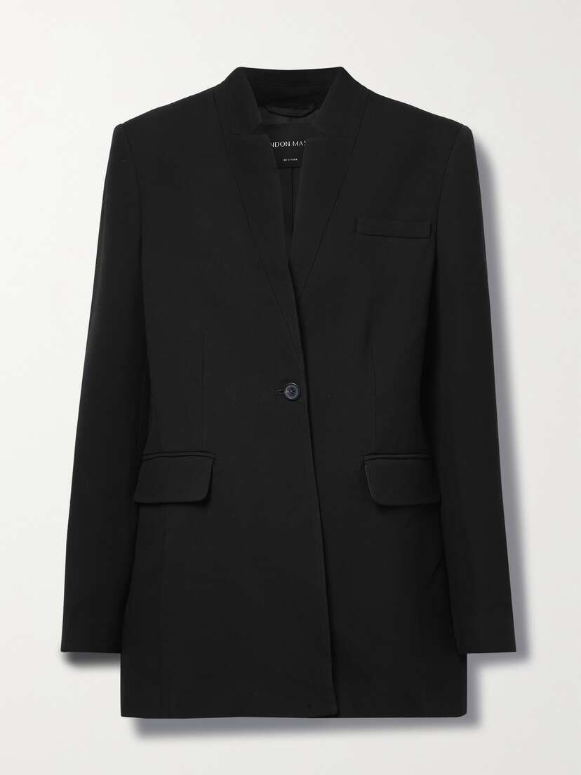 Brandon Maxwell The Raquel Wool-blend Crepe Blazer