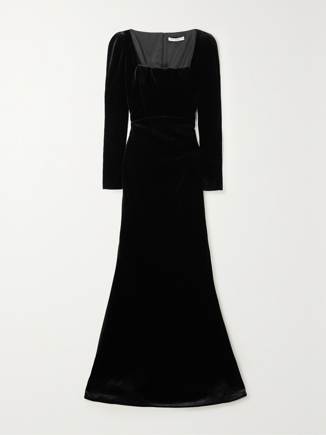 Alessandra Rich - Velvet Gown - Black