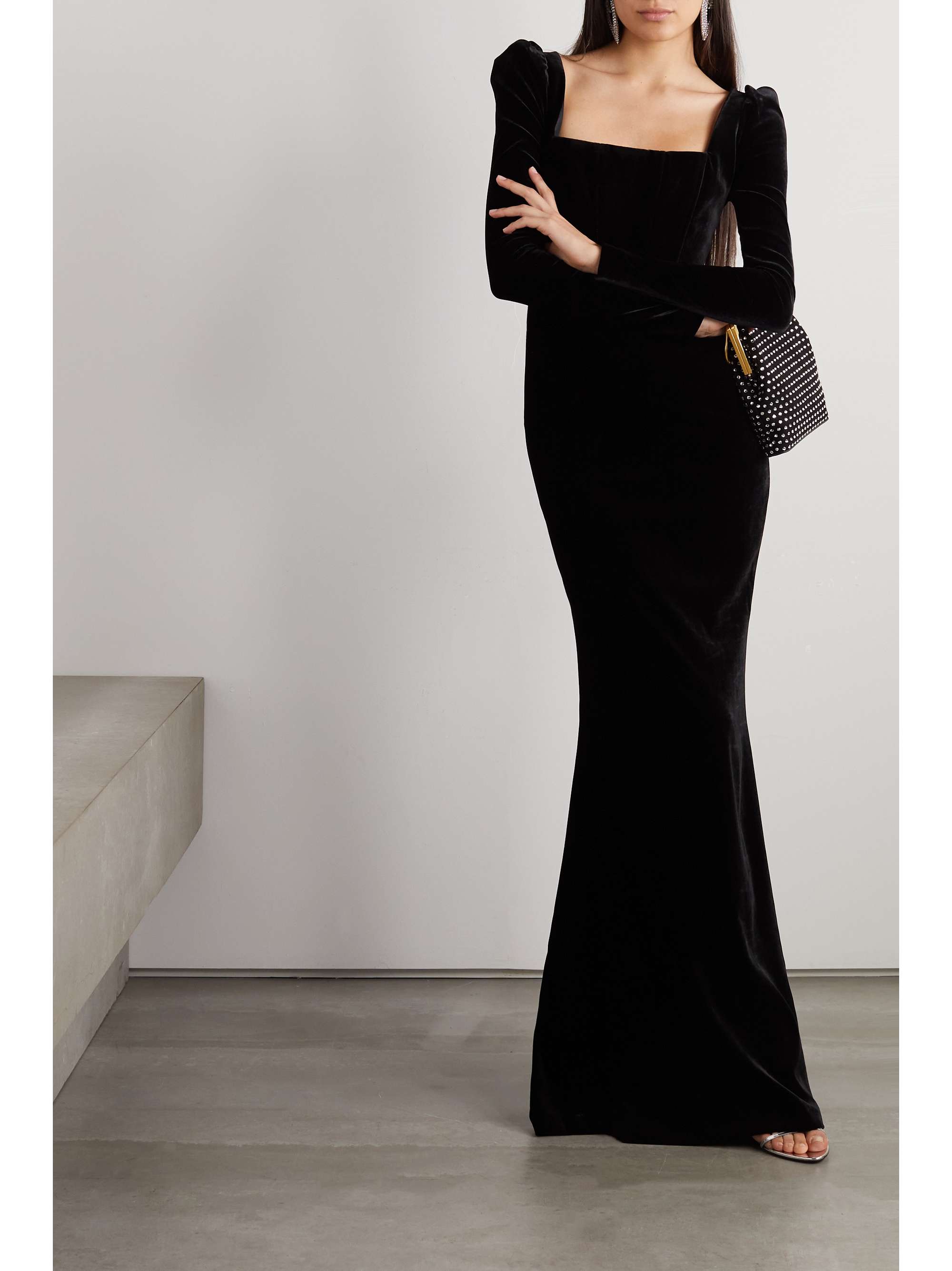 ALESSANDRA RICH Velvet gown | NET-A-PORTER