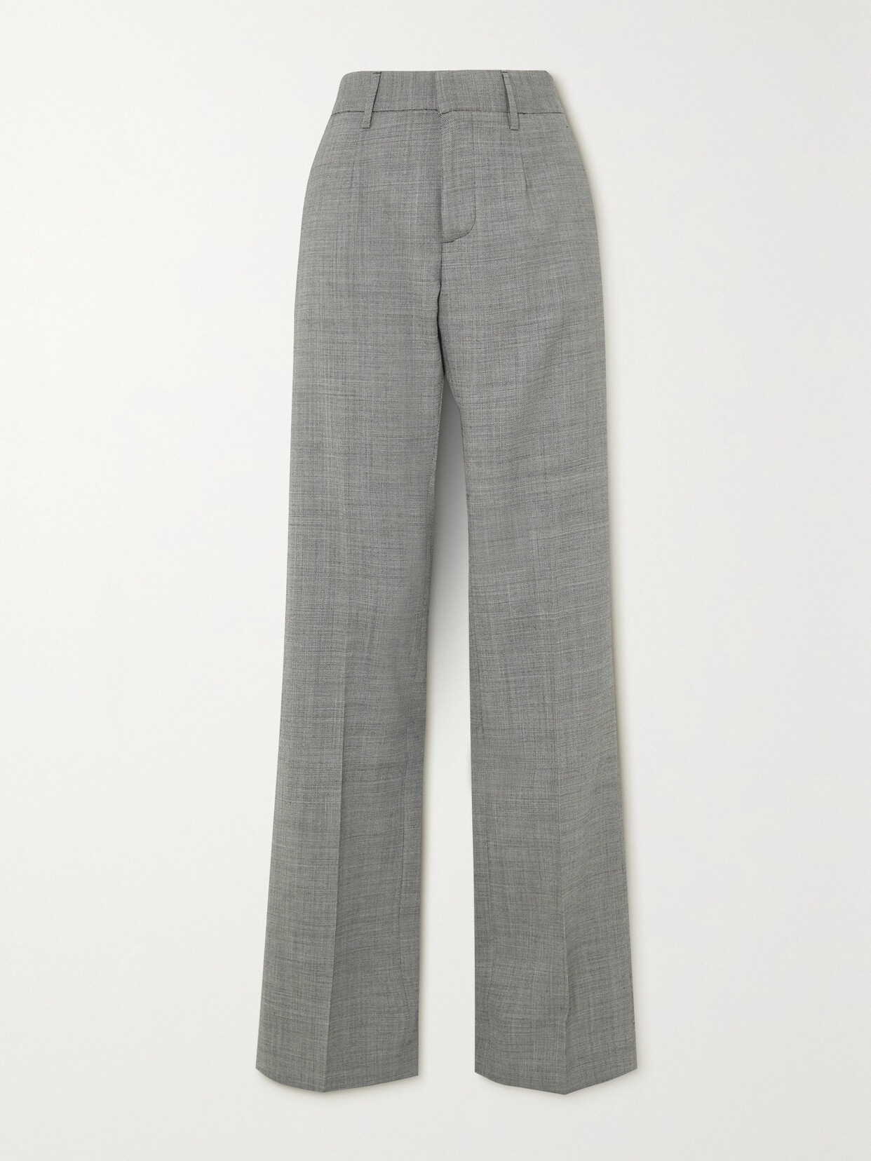 Alessandra Rich - Wool-blend Straight-leg Pants - Gray