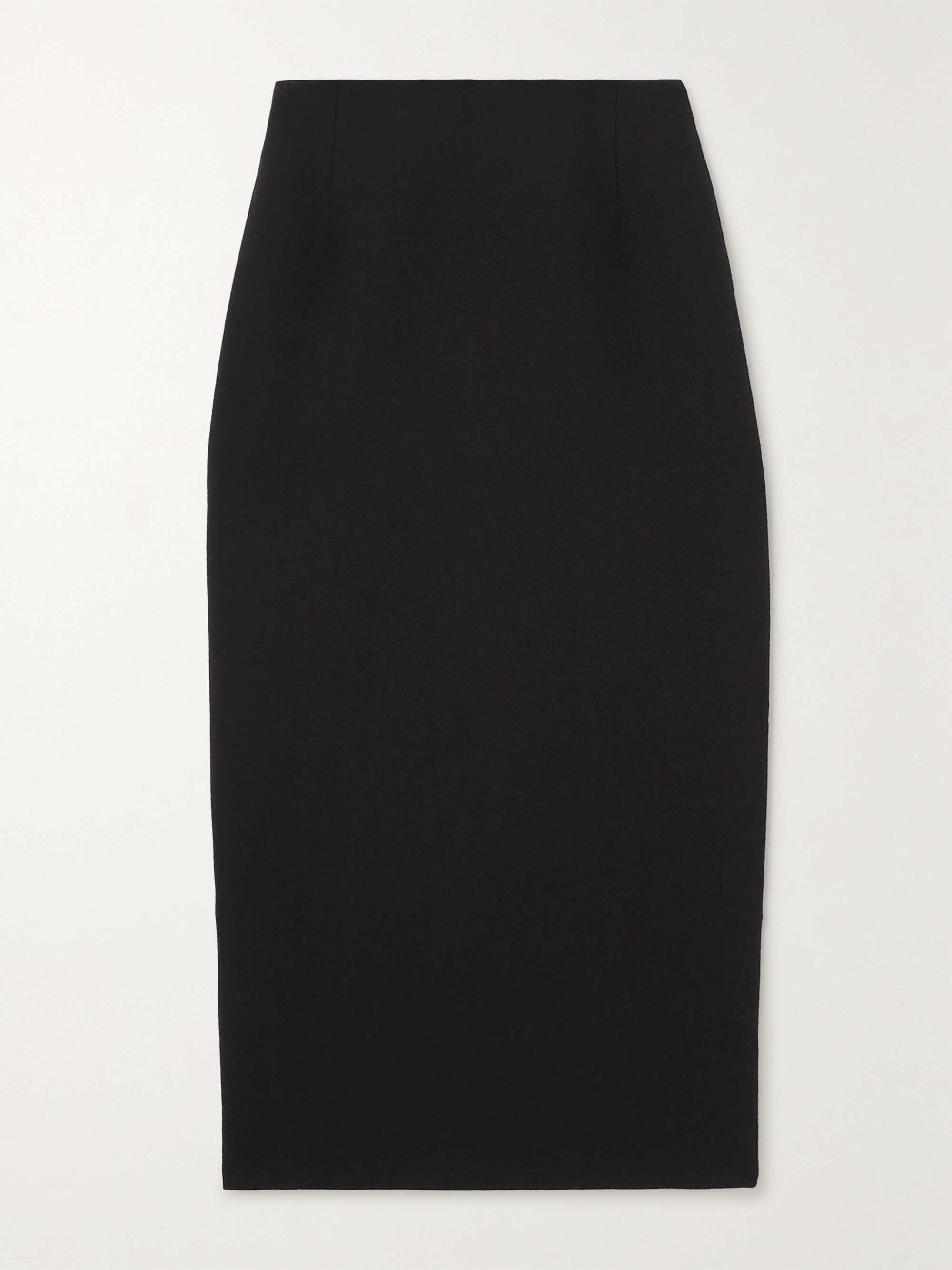 ALESSANDRA RICH Wool-crepe midi skirt | NET-A-PORTER