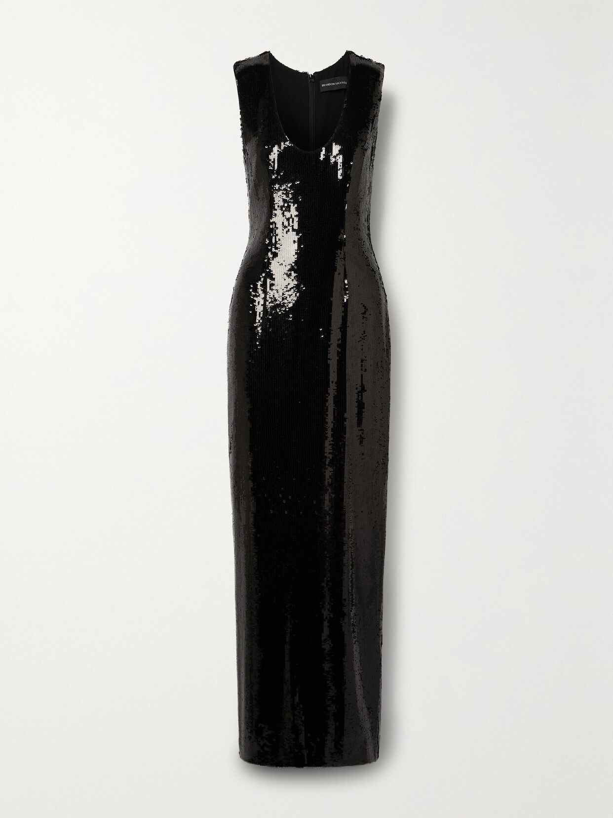 Brandon Maxwell - The Everly Sequined Crepe De Chine Gown - Black