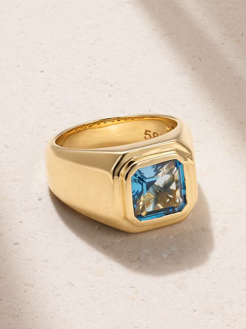 42 SUNS 14-karat Gold Topaz Ring