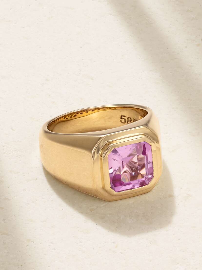 42 SUNS 14-karat Gold Sapphire Ring