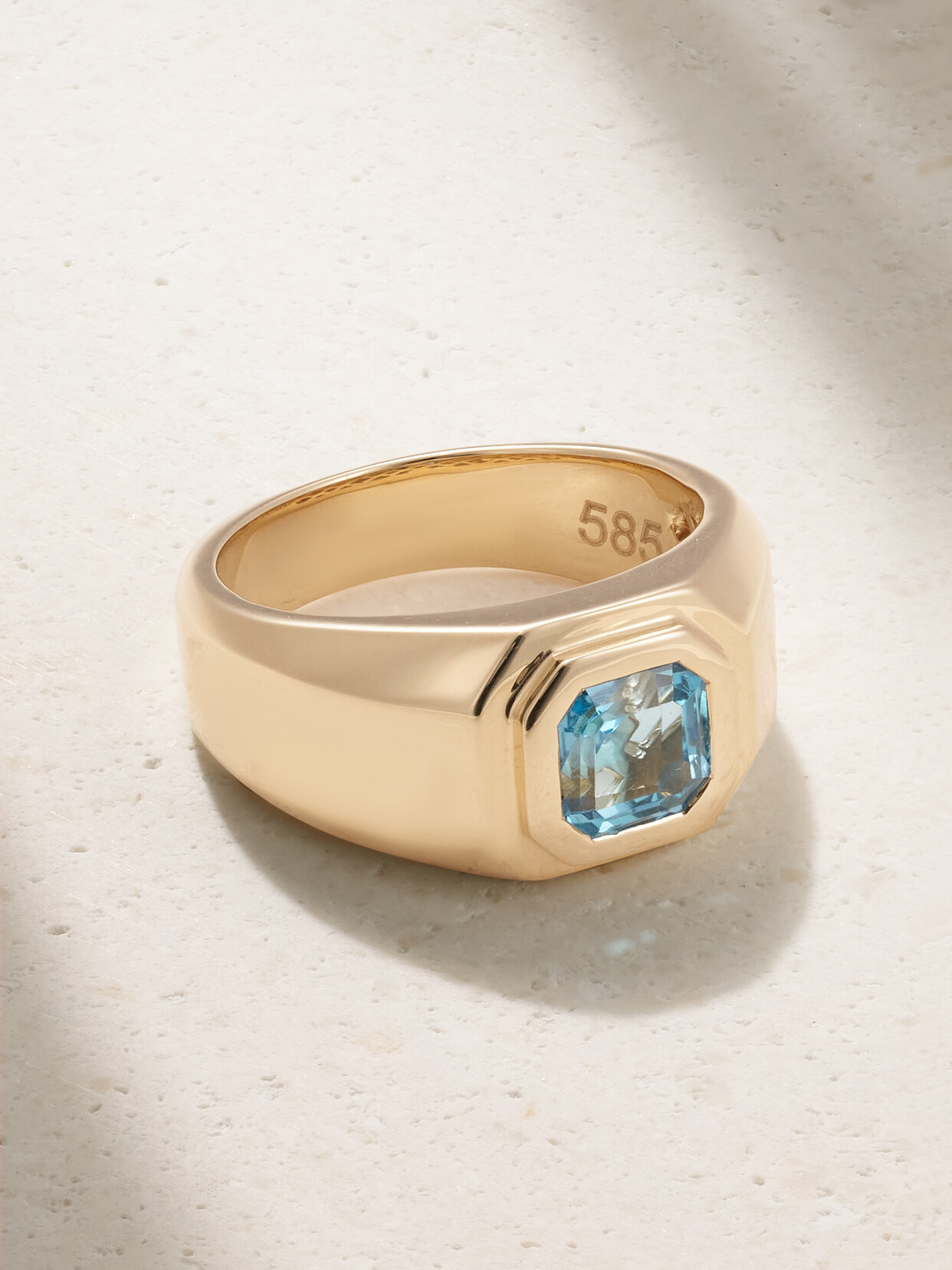 42 Suns 14-karat Gold Topaz Ring