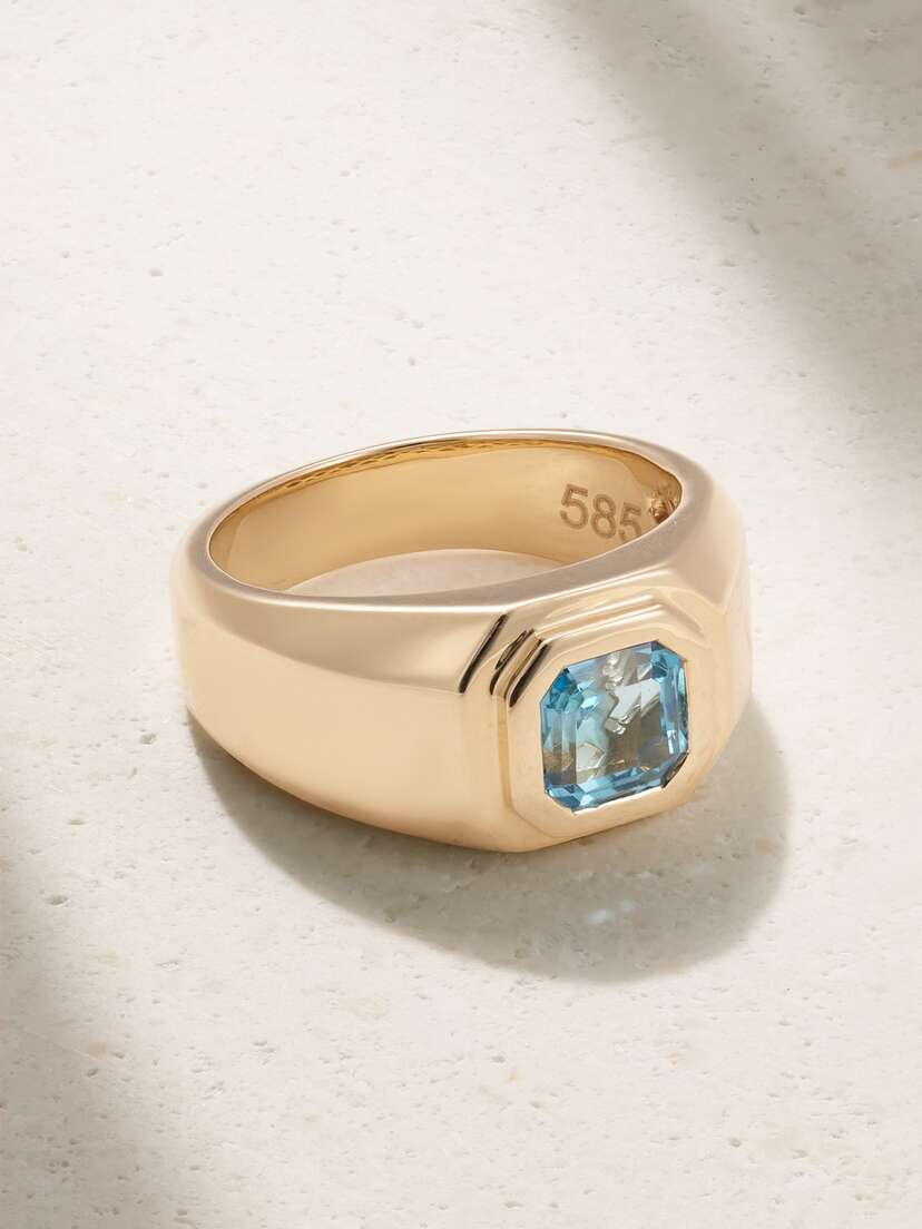 42 SUNS 14-karat Gold Topaz Ring