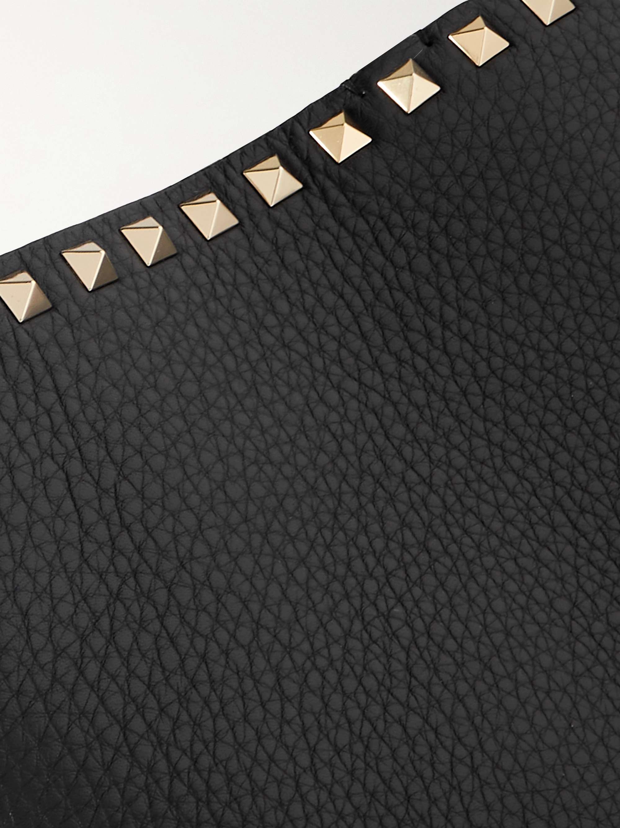 VALENTINO GARAVANI Valentino Garavani Rockstud textured-leather tote