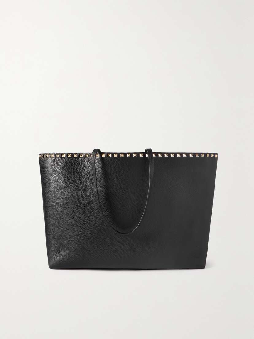 Valentino Garavani Rockstud Textured-leather Tote