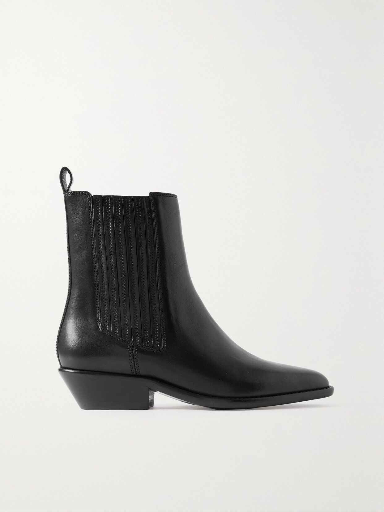 Isabel Marant - Delena Leather Ankle Boots - Black