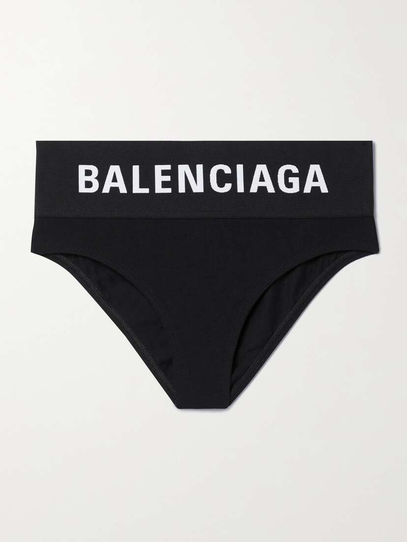 Balenciaga Jacquard-trimmed tretch-jersey Briefs