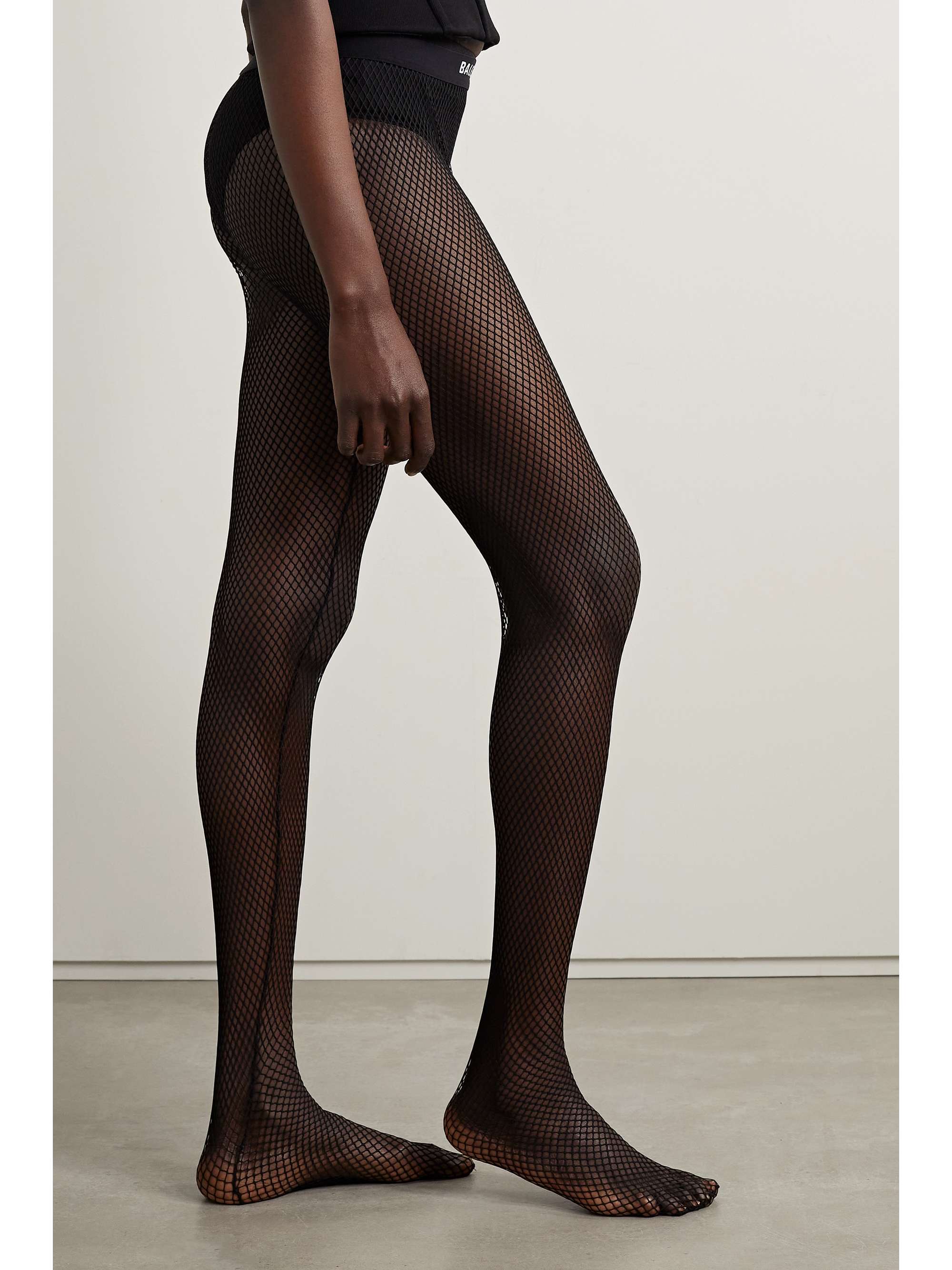 Stretch-mesh tights