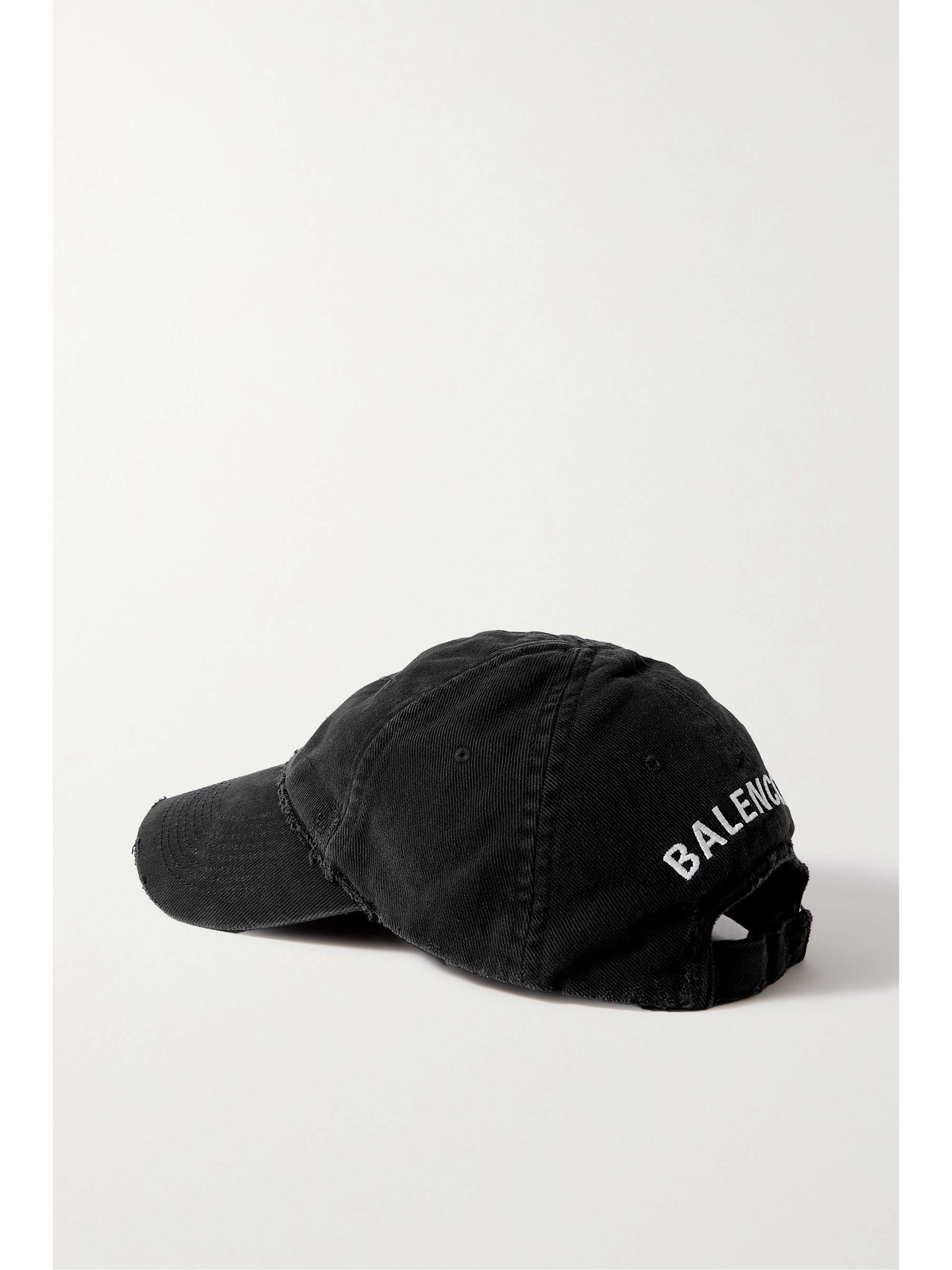 Dog Bite distressed embroidered cotton-drill baseball cap