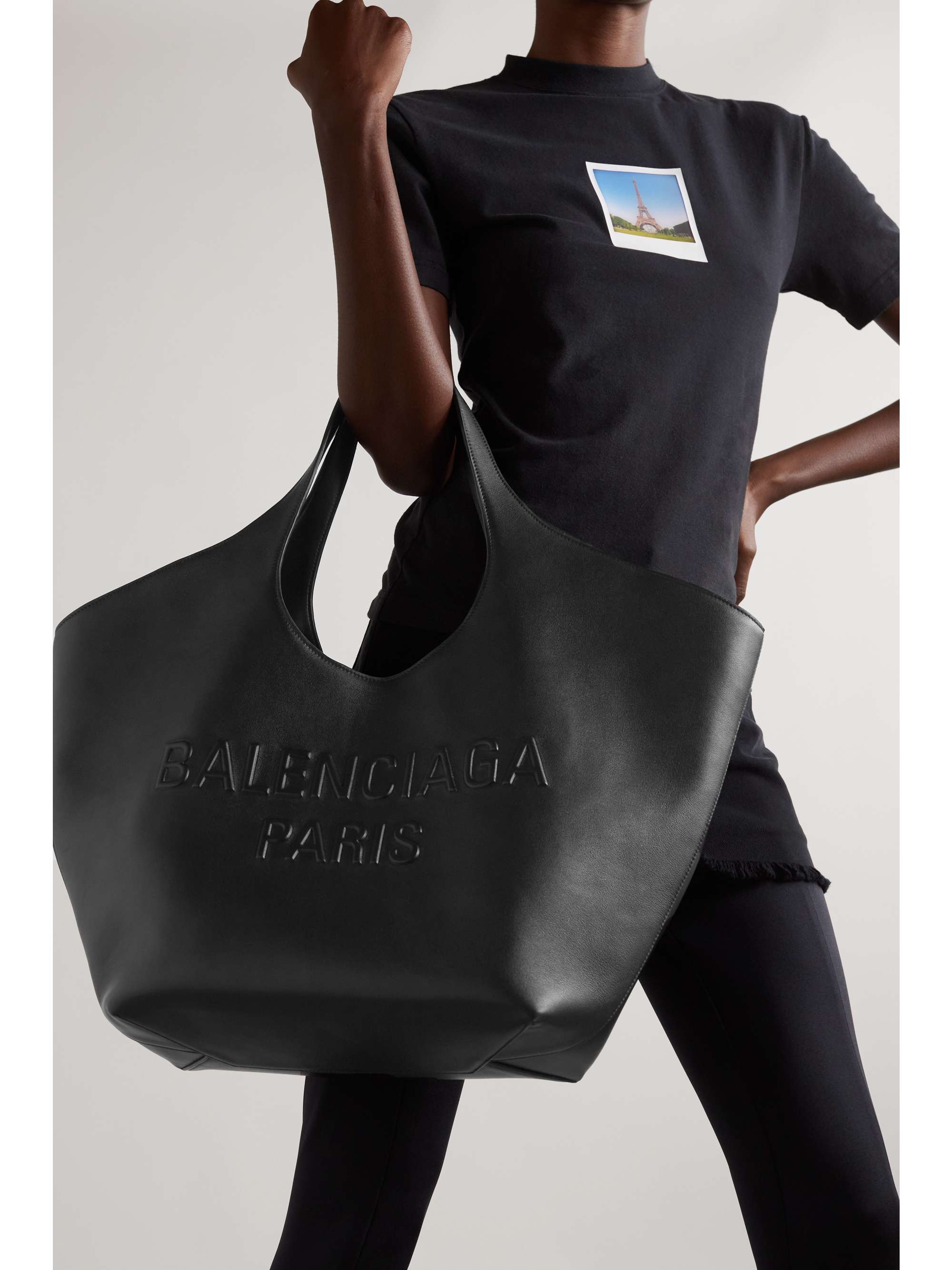 Mary Kate Leather Tote Bag in Black - Balenciaga