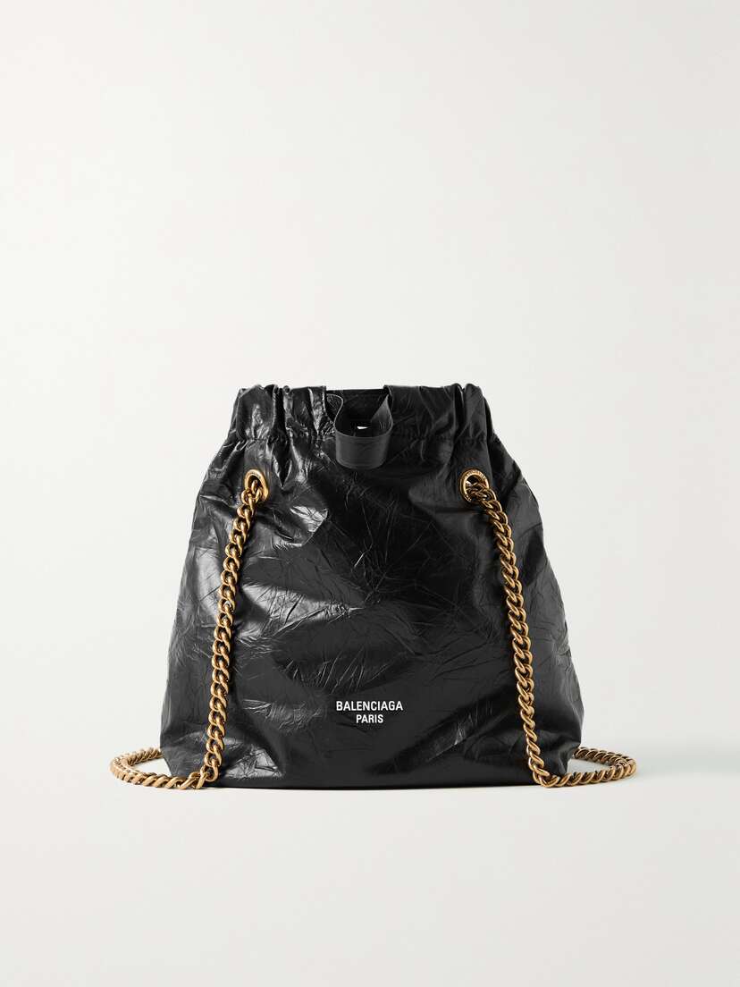 Balenciaga Crinkled-leather Shoulder Bag