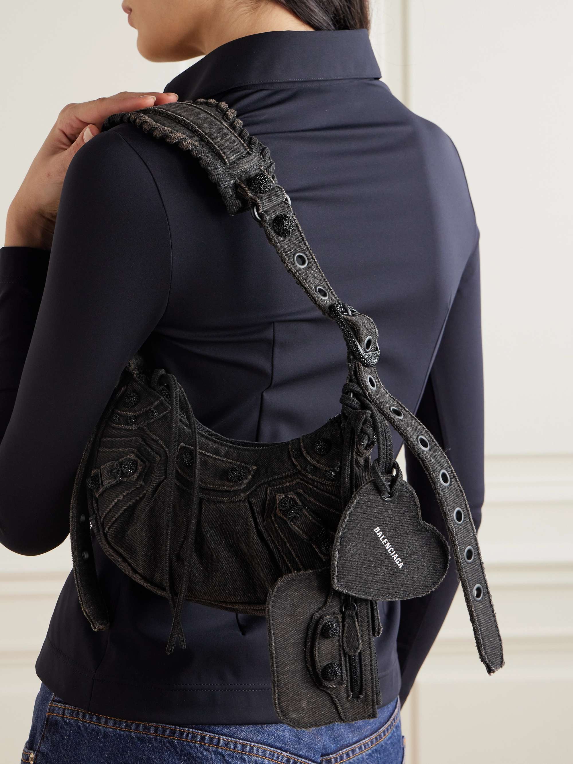 Balenciaga denim bag sale