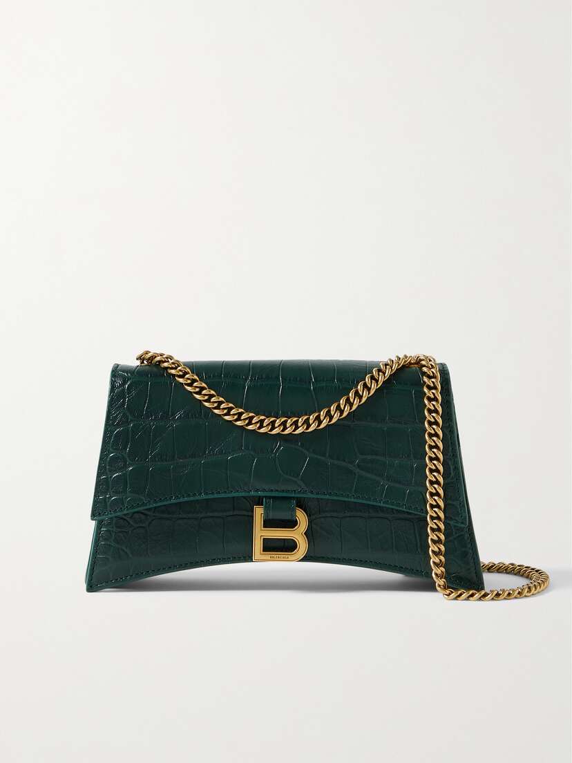 Balenciaga Crush Small Croc-effect Leather Shoulder Bag -  - One size
