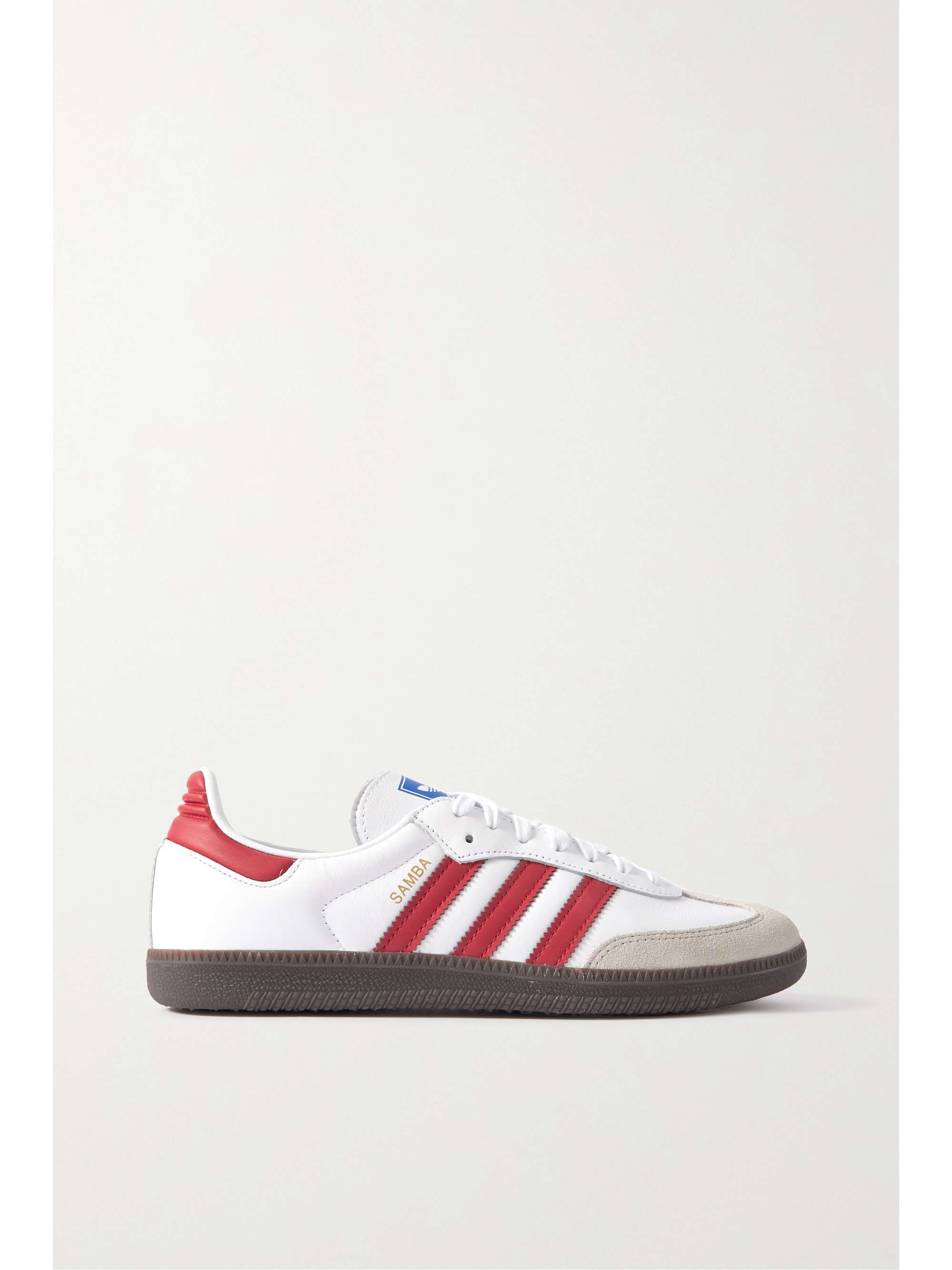 ADIDAS ORIGINALS Samba OG leather-trimmed suede low-top sneakers | NET ...