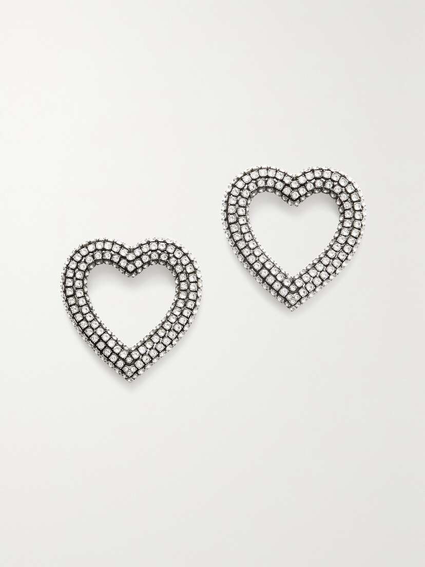 Balenciaga tone Crystal Earrings