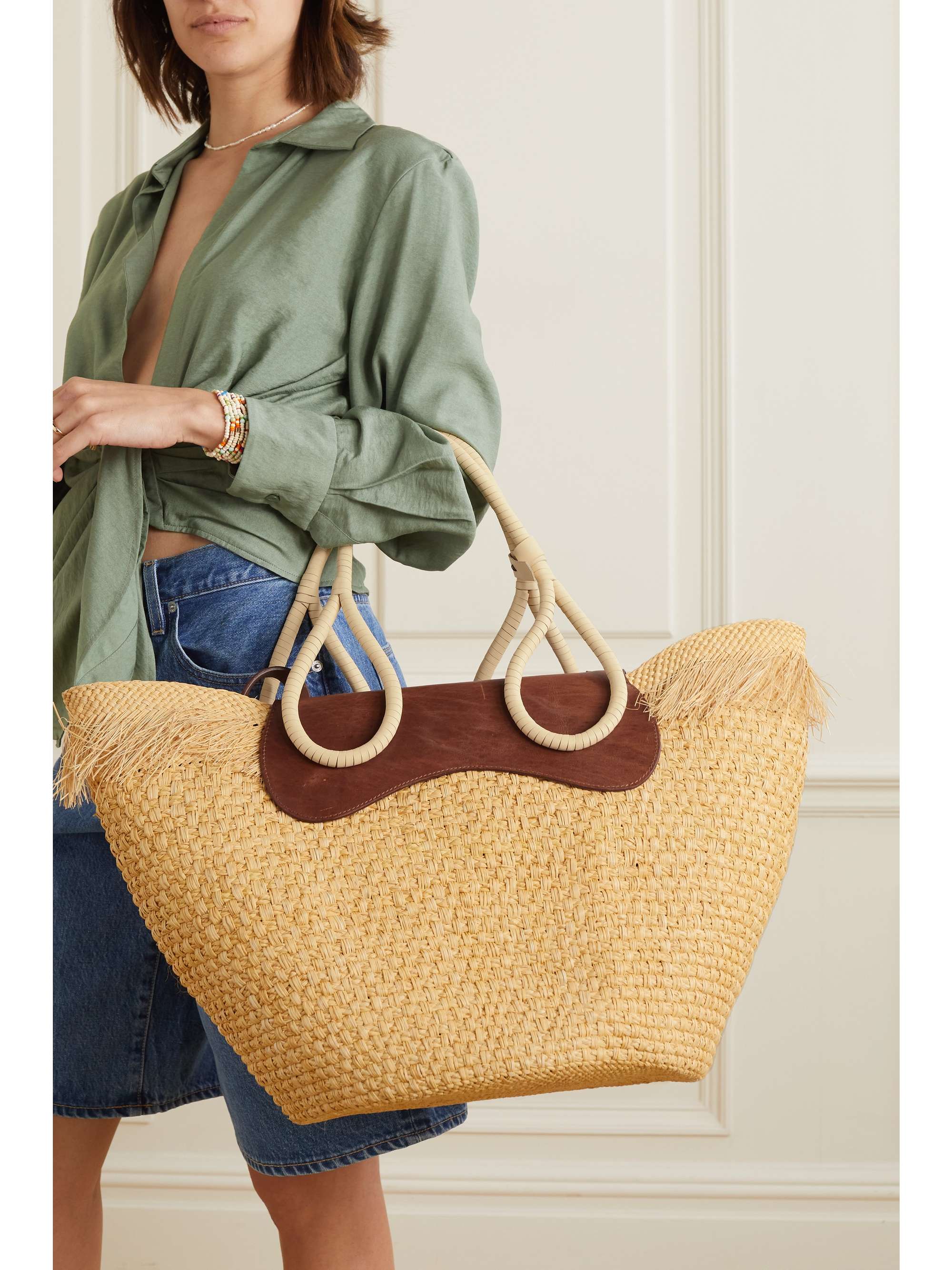 FraNoise Raffia Tote Bag