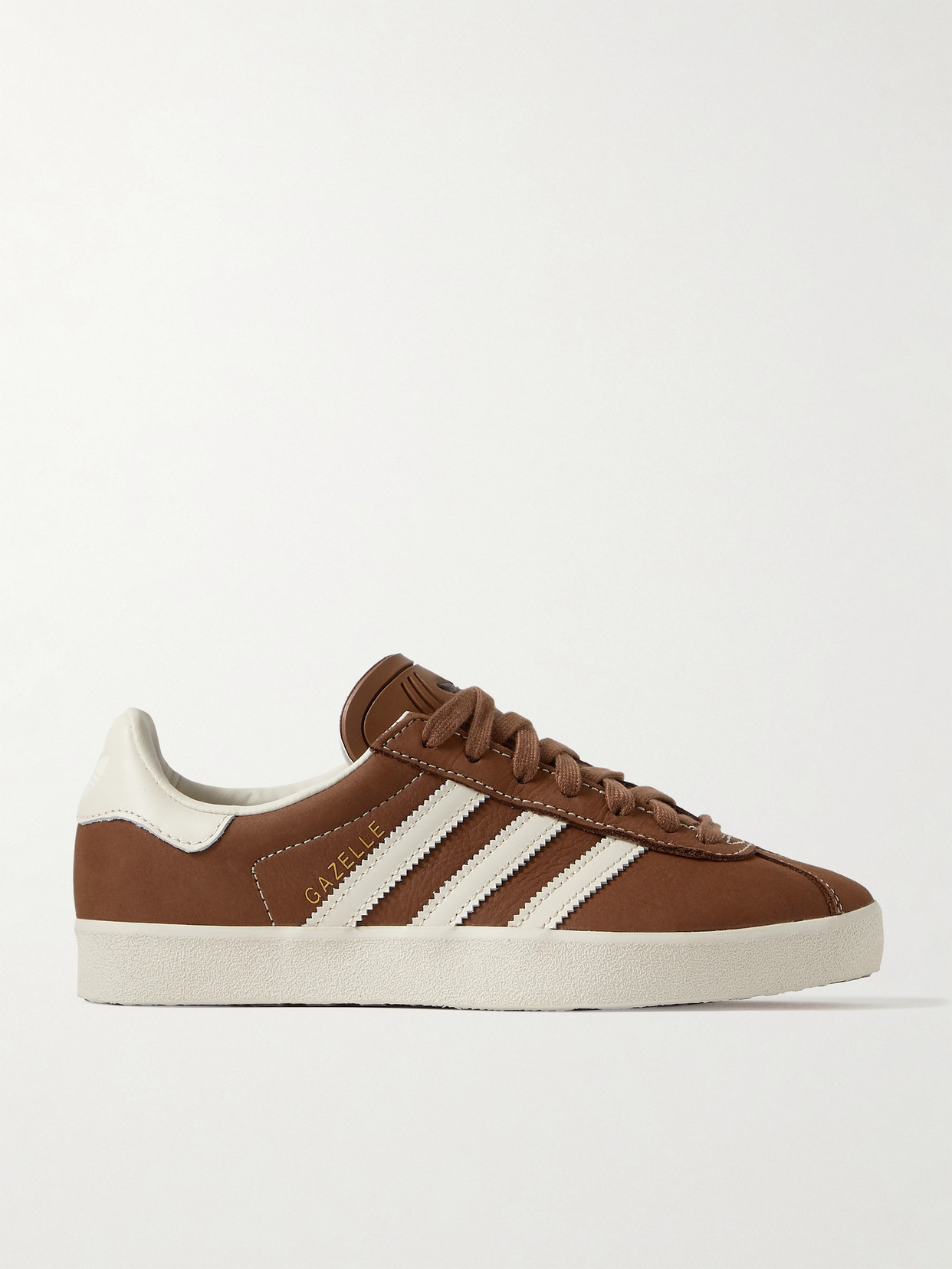 adidas Originals - Gazelle Indoor Leather-trimmed Suede Sneakers - Brown