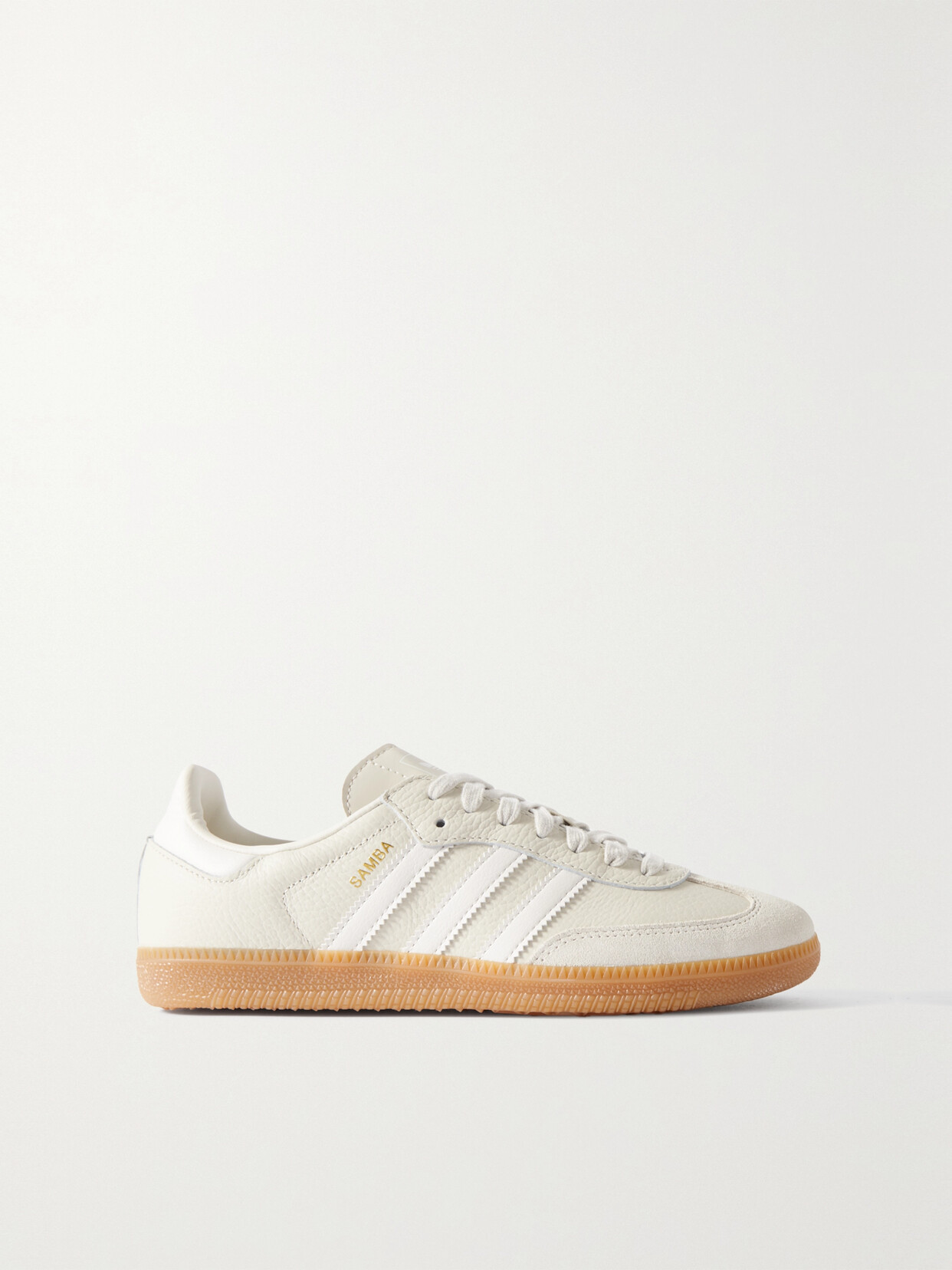 adidas Originals - Samba Og Suede-trimmed Leather Sneakers - Neutrals