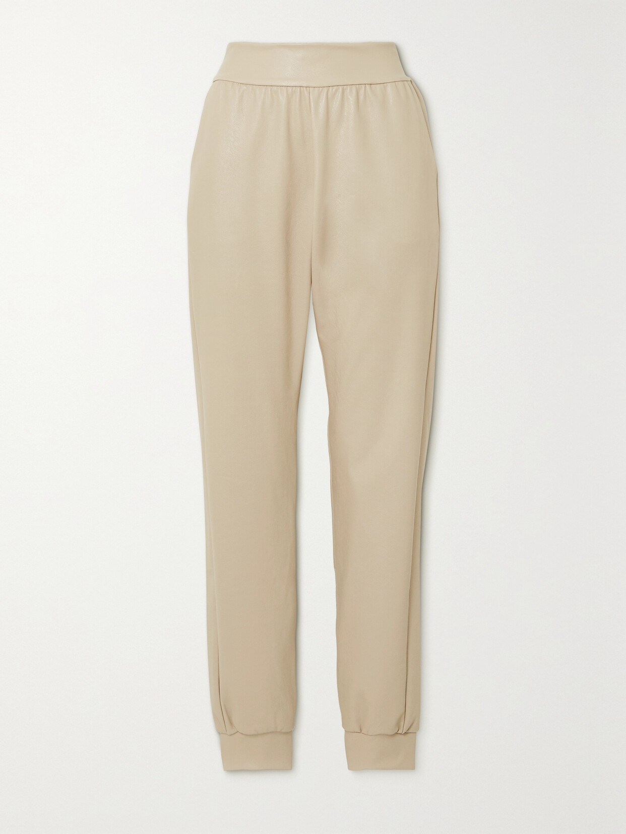 Commando Faux Stretch-leather Track Pants - Neutrals
