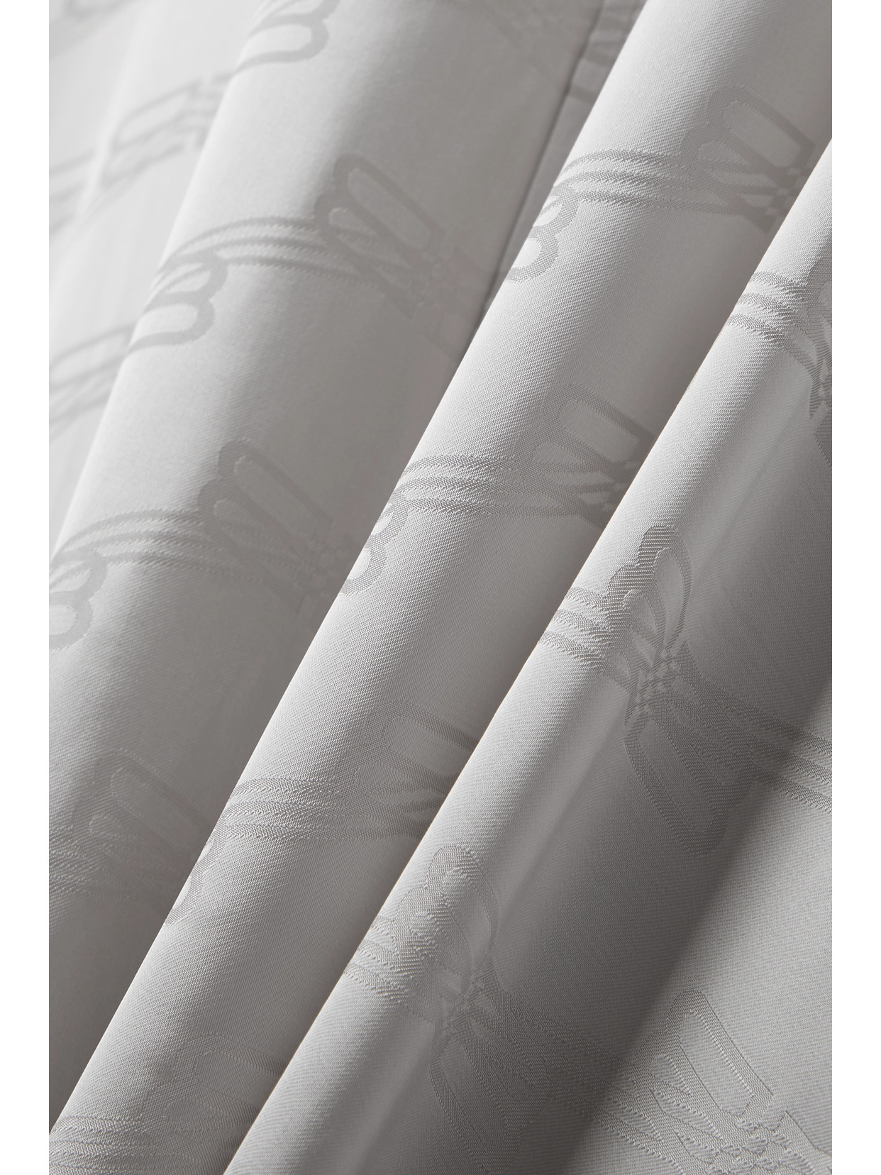 Balenciaga Oversized Frayed Satin-jacquard Midi Shirt Dress In Gray