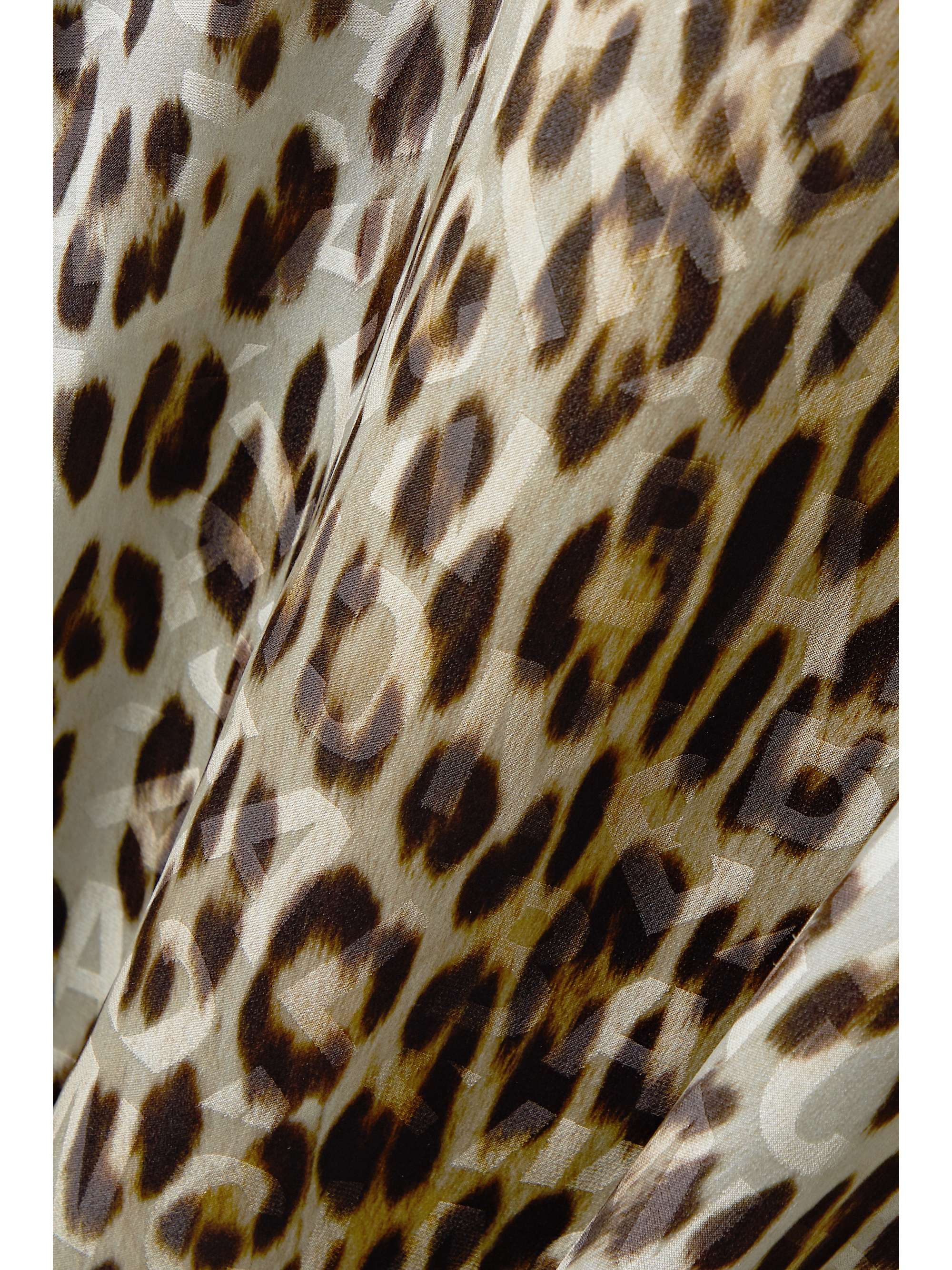 balenciaga leopard dress