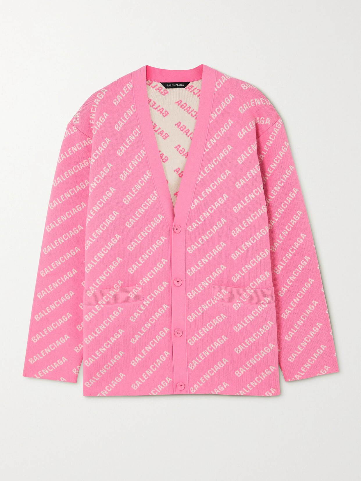 Balenciaga - Jacquard Cardigan - Pink