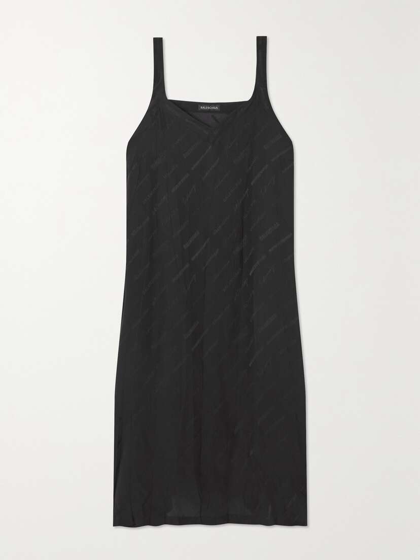 Balenciaga Printed Silk Midi Dress