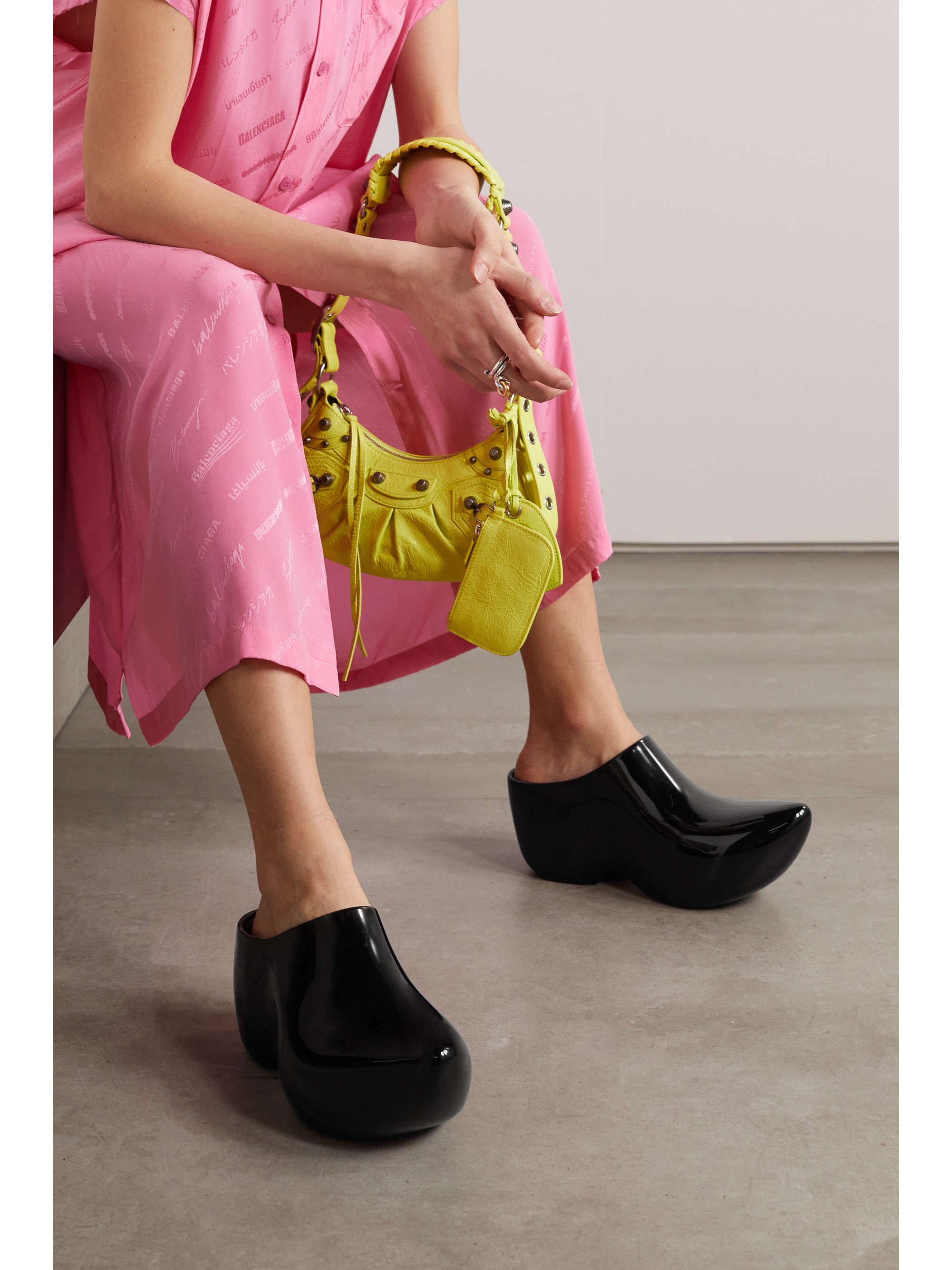 Balenciaga - Technoclog rubber mules | Plush