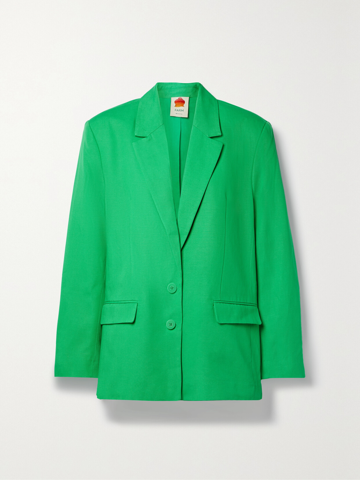 Farm Rio - Lyocell And Cotton-blend Blazer - Green