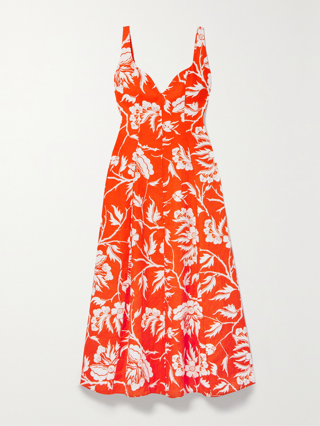 Mara Hoffman - + Net Sustain Perdita Floral-print Hemp Midi Dress - Orange