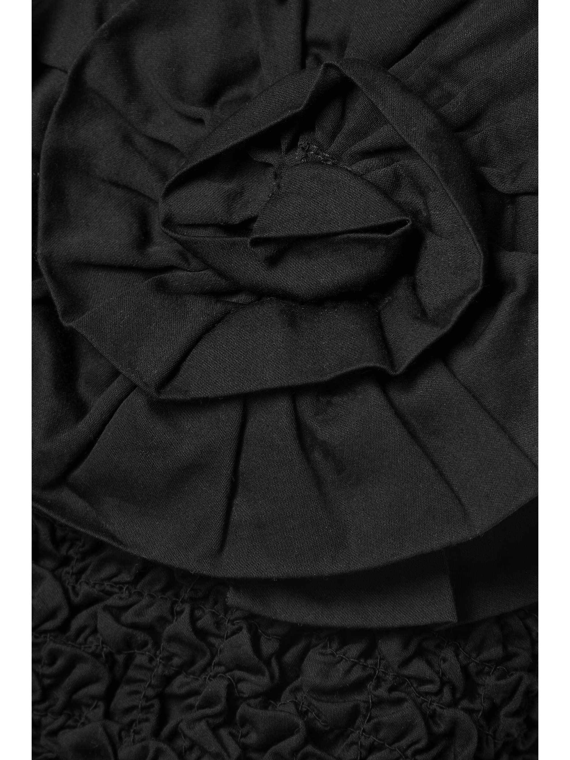 MARA HOFFMAN + NET SUSTAIN Mona strapless organic poplintrimmed